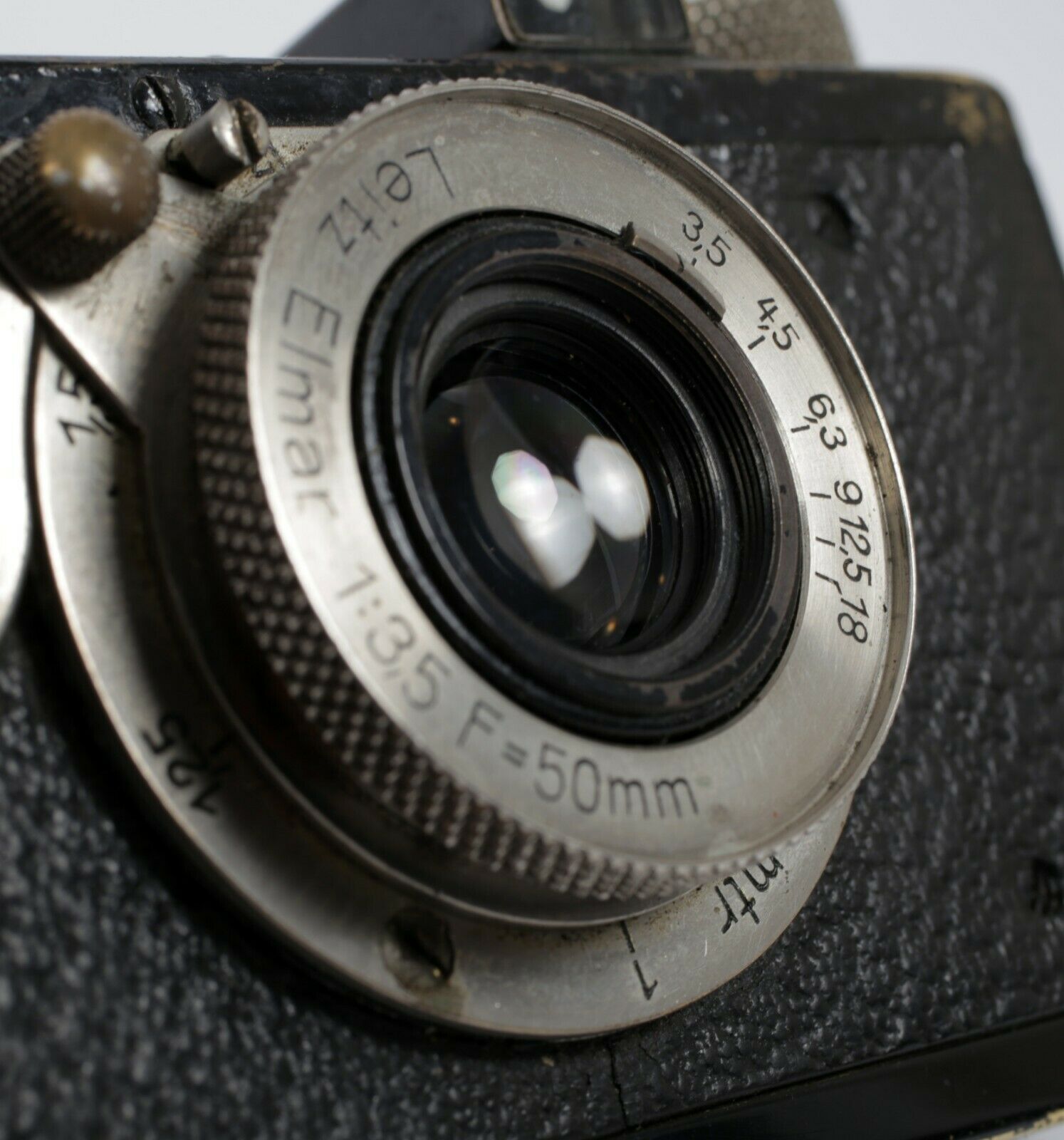 Leica IA 35mm Film Camera leitz rangefinder Elmar 50mm F3.5 lens (AS IS -  READ)